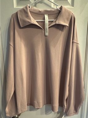 NWT Lululemon Softstreme Pique Oversized Polo in Mink
